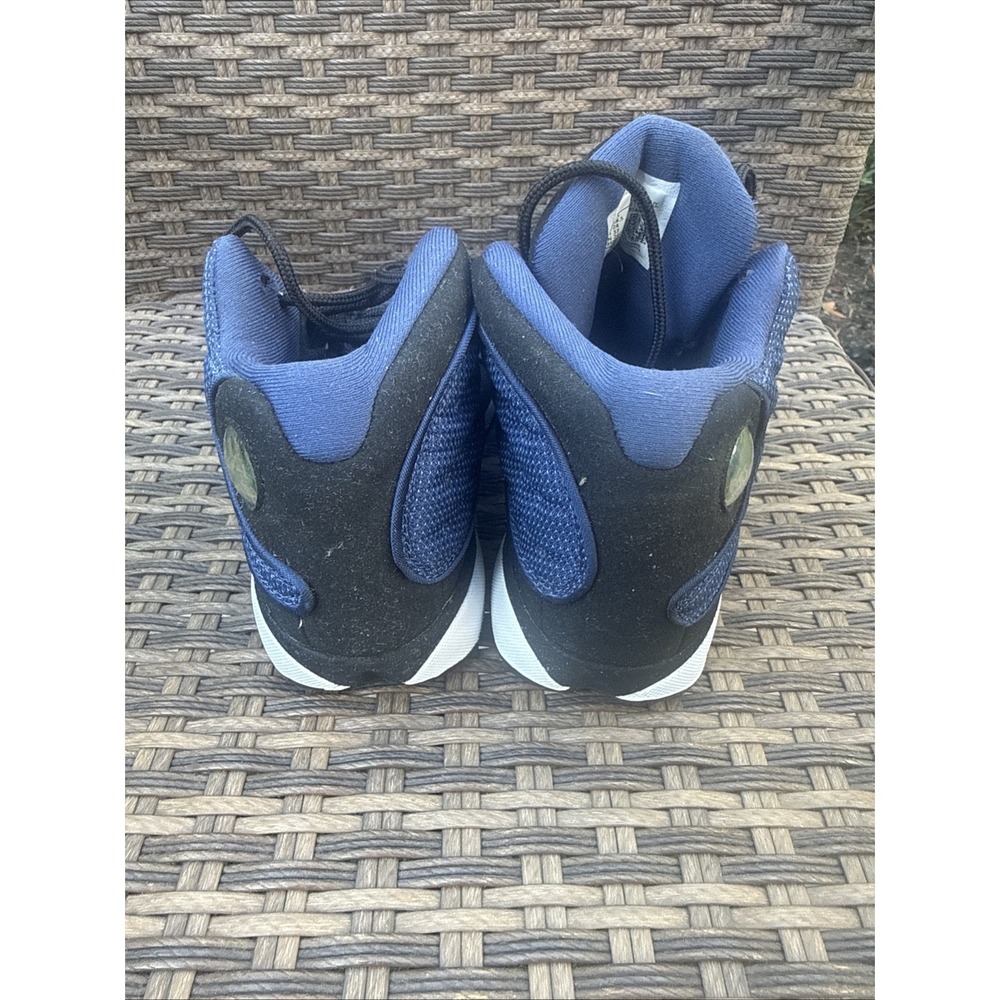 Jordan Air Jordan 13 Kids US 6Y Black/Blue/White Mid Top Leather 884129-400 - Picture 2 of 6